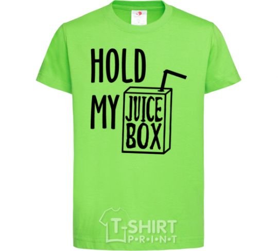 Детская футболка Hold my juicebox Лаймовый фото