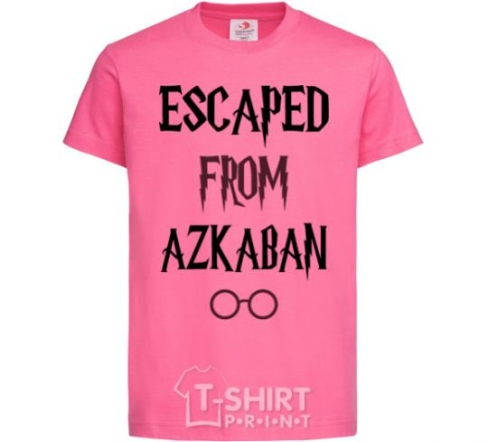 Детская футболка Escaped from Azcaban Ярко-розовый фото