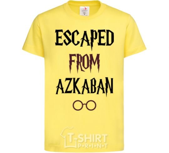 Детская футболка Escaped from Azcaban Лимонный фото