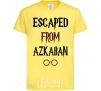 Детская футболка Escaped from Azcaban Лимонный фото