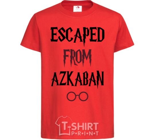 Детская футболка Escaped from Azcaban Красный фото