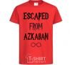 Детская футболка Escaped from Azcaban Красный фото