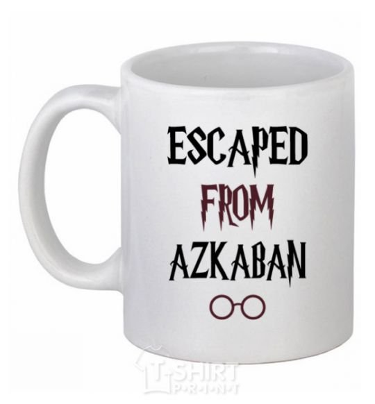 Ceramic mug Escaped from Azcaban White фото