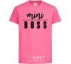 Kids T-shirt Mini boss version 2 heliconia фото