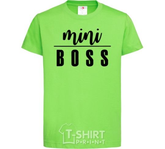 Детская футболка Mini boss version 2 Лаймовый фото