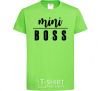 Kids T-shirt Mini boss version 2 orchid-green фото