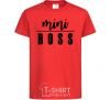 Kids T-shirt Mini boss version 2 red фото