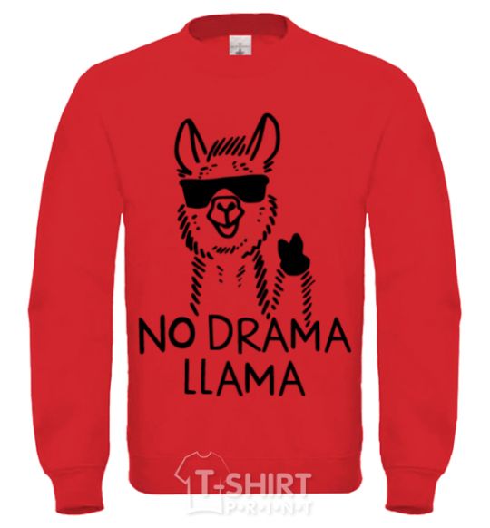 Свитшот No drama llama Солнечно желтый фото