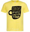 Men's T-Shirt Hocus Pocus i need coffee to focus cornsilk фото