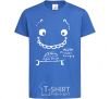 Kids T-shirt Mister always hungry royal-blue фото