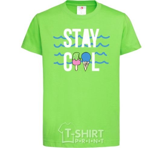 Kids T-shirt Stay cool orchid-green фото