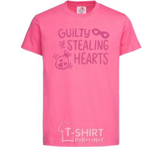 Kids T-shirt Guilty of stealing hearts heliconia фото