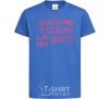 Kids T-shirt Guilty of stealing hearts royal-blue фото