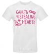 Мужская футболка Guilty of stealing hearts Белый фото