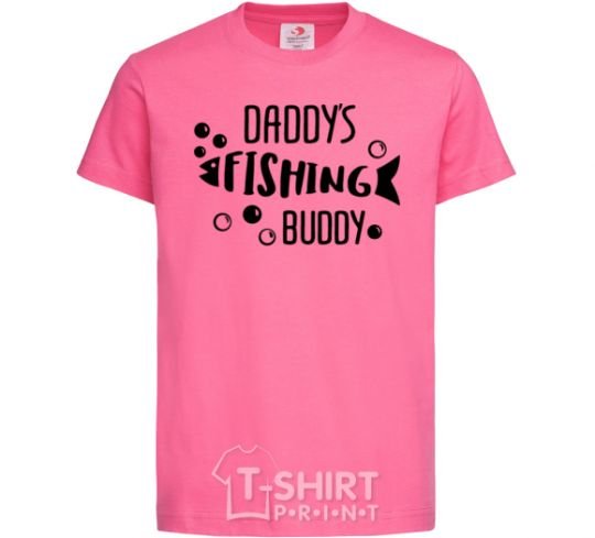 Kids T-shirt Daddys fishing buddy heliconia фото