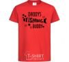 Kids T-shirt Daddys fishing buddy red фото