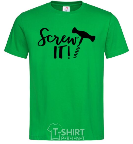 Men's T-Shirt Screw it kelly-green фото