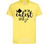 Kids T-shirt I am the cutest catch cornsilk фото