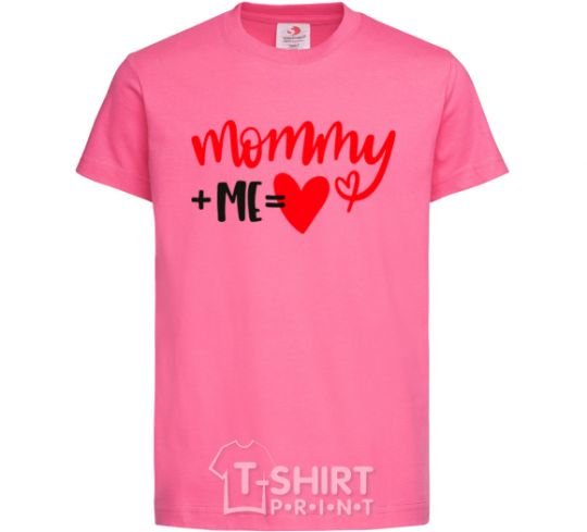 Детская футболка Mommy plus me Ярко-розовый фото