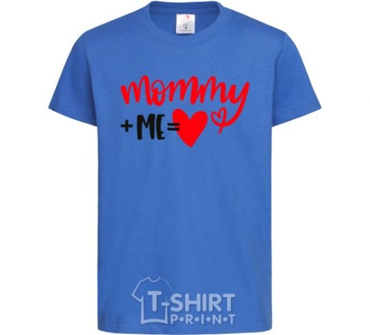 Детская футболка Mommy plus me Ярко-синий фото