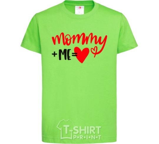 Kids T-shirt Mommy plus me orchid-green фото