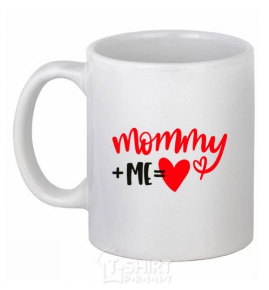 Ceramic mug Mommy plus me White фото