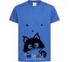 Kids T-shirt Kitten royal-blue фото