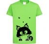 Kids T-shirt Kitten orchid-green фото