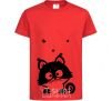 Kids T-shirt Kitten red фото