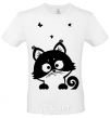 Men's T-Shirt Kitten White фото