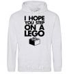 Men`s hoodie I hope you step on a lego sport-grey фото