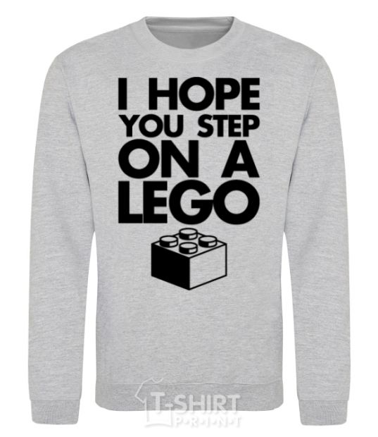 Sweatshirt I hope you step on a lego sport-grey фото