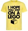 Men's T-Shirt I hope you step on a lego cornsilk фото