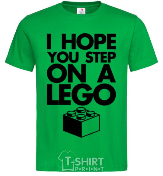 Men's T-Shirt I hope you step on a lego kelly-green фото