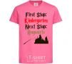 Kids T-shirt First stop Kindergarten next stop Hogwarts heliconia фото