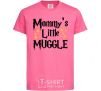 Детская футболка Mommys little muggle Ярко-розовый фото