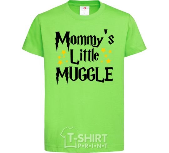 Kids T-shirt Mommys little muggle orchid-green фото