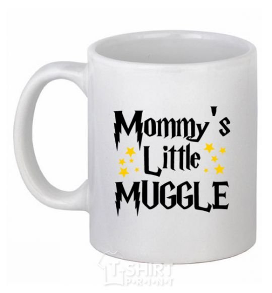 Ceramic mug Mommys little muggle White фото