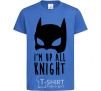 Kids T-shirt I am up all night royal-blue фото