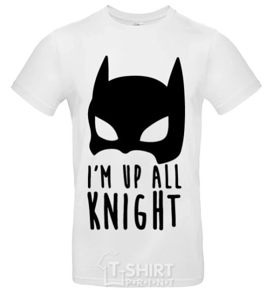 Men's T-Shirt I am up all night White фото