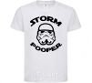 Детская футболка Storm pooper Белый фото