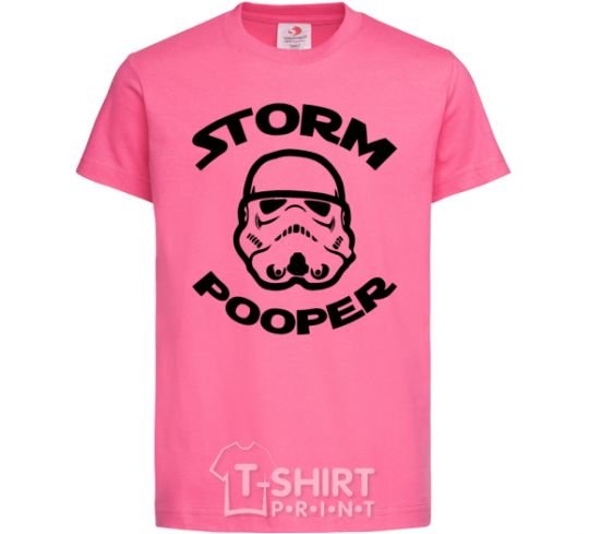 Детская футболка Storm pooper Ярко-розовый фото