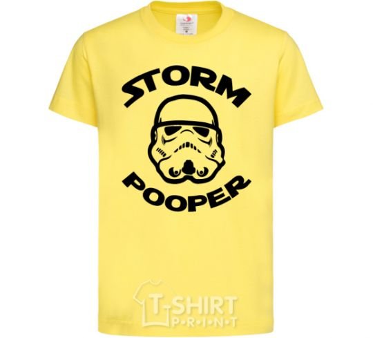 Детская футболка Storm pooper Лимонный фото