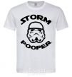 Мужская футболка Storm pooper Белый фото