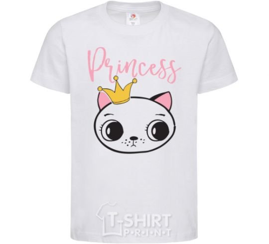 Детская футболка Kitten princess Белый фото