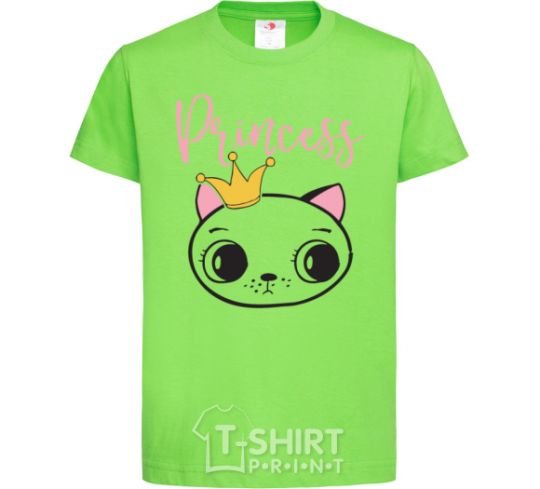 Kids T-shirt Kitten princess orchid-green фото