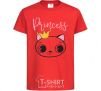 Kids T-shirt Kitten princess red фото