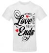 Men's T-Shirt A true love story never ends White фото