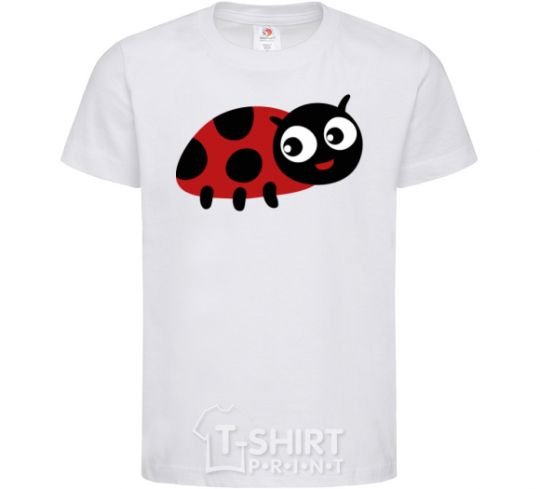 Kids T-shirt Ladybug White фото