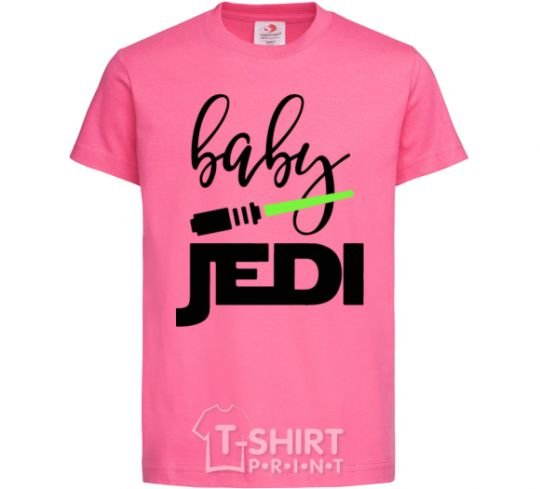 Детская футболка Baby Jedi Ярко-розовый фото